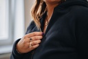 SWEAT BELGE À CAPUCHE ET TIRETTE FEMME, SOLIDE ET BIO