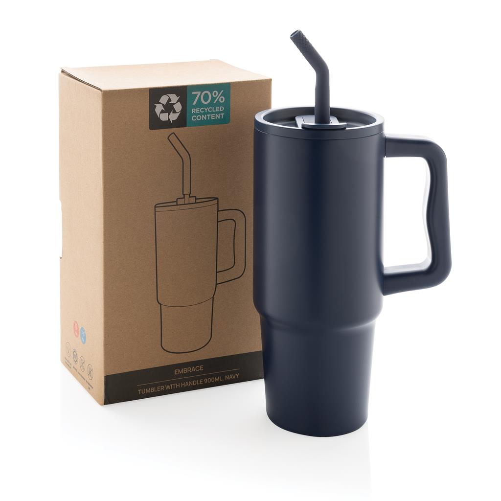Embrace deluxe RCS recycled stainless steel tumbler 900ml
