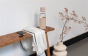 Ukiyo glass hydration tracking bottle with sleeve