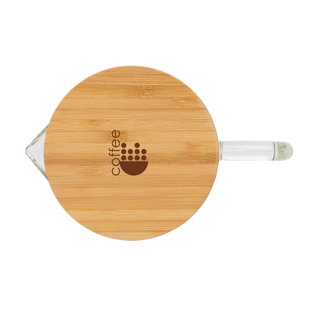 Ukiyo borosilicate glass carafe with bamboo lid 1.2L 