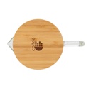 Ukiyo borosilicate glass carafe with bamboo lid 1.2L 