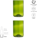Originalhome 280 ml drinking glass set - Green 