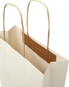 Sac en papier fabriqué à partir de déchets agricoles 150 g/m2 avec poignées torsadées