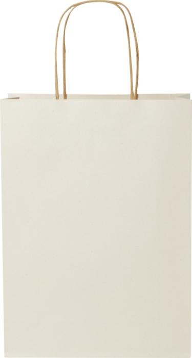 Sac en papier fabriqué à partir de déchets agricoles 150 g/m2 avec poignées torsadées