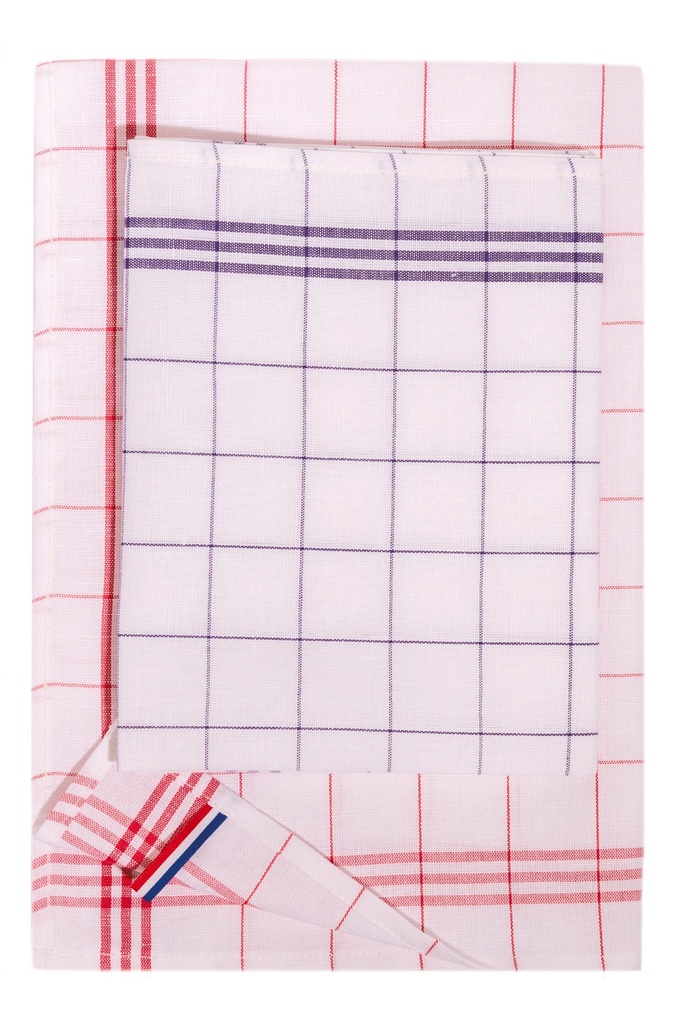 Checked glass towel - "Origine France Garantie"