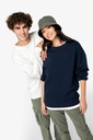 Unisex eco-friendly French Terry dropped shoulders round neck sweatshirt