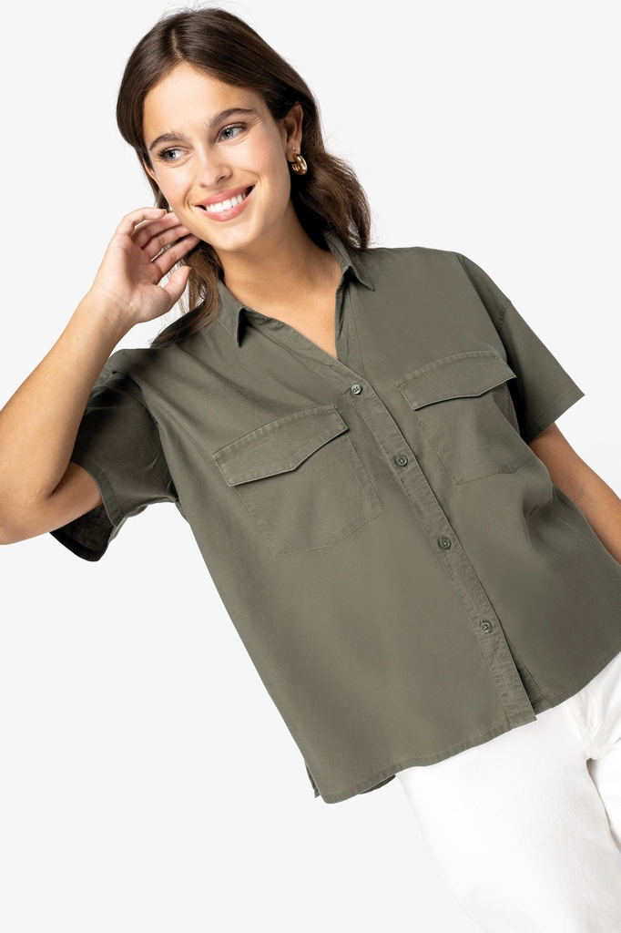 Ladies’ eco-friendly oversized lyocell shirt