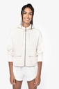 Eco-friendly ladies’ French Terry full zip hooded sweatshirt
