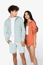 Unisex eco-friendly French Terry full zip hooded sweatshirt