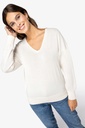 Ladies’ eco-friendly V-neck lyocell jumper