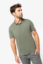 Eco-friendly men's faded jersey polo shirt