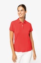 Eco-friendly ladies’ pique knit polo shirt