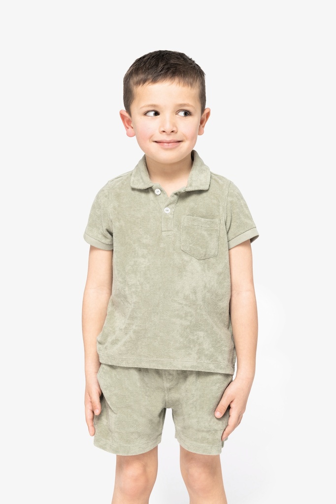 Eco-friendly boys’ Terry Towel polo shirt