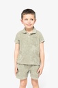 Eco-friendly boys’ Terry Towel polo shirt
