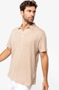 Men’s linen polo shirt