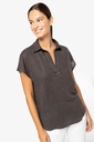 Ladies’ linen polo shirt