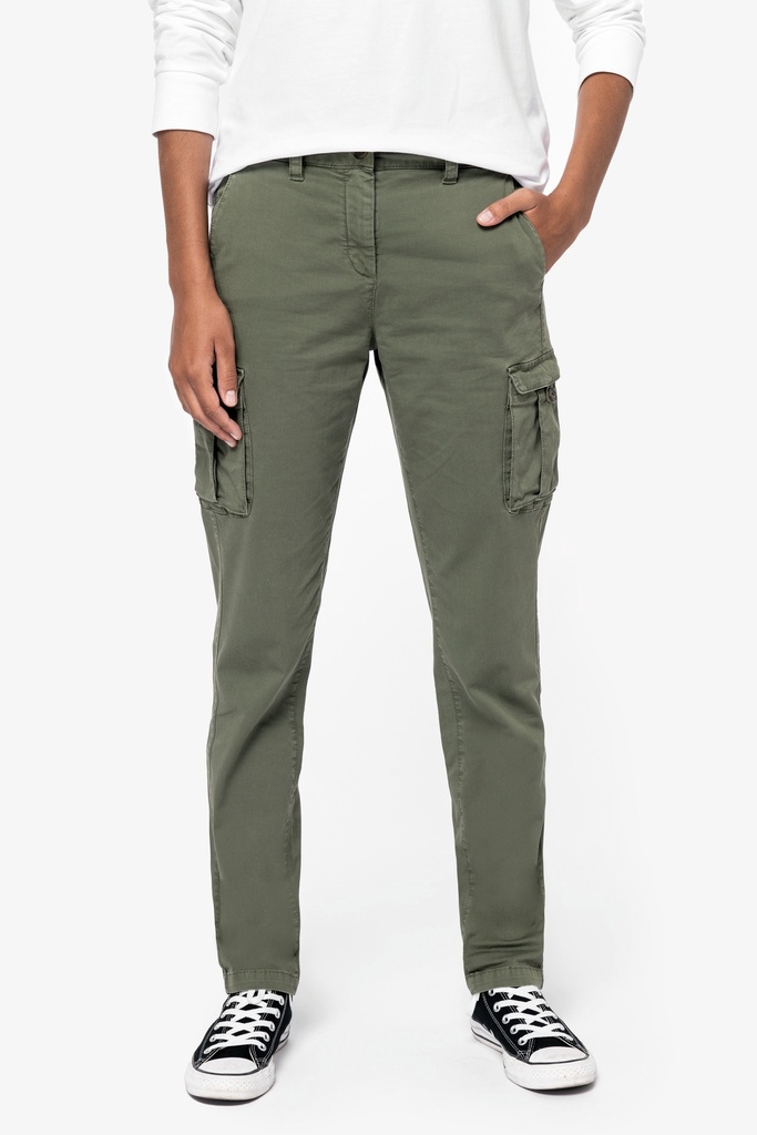 Ladies’ eco-friendly faded cargo trousers