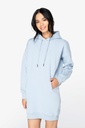 Ladies' eco-friendly hooded sweatshirt dress