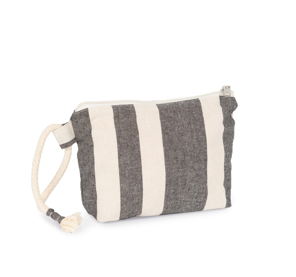 Recycled pouch - Striped pattern