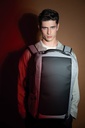 Anti-theft polyester backpack