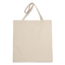 K-loop organic cotton flat tote bag