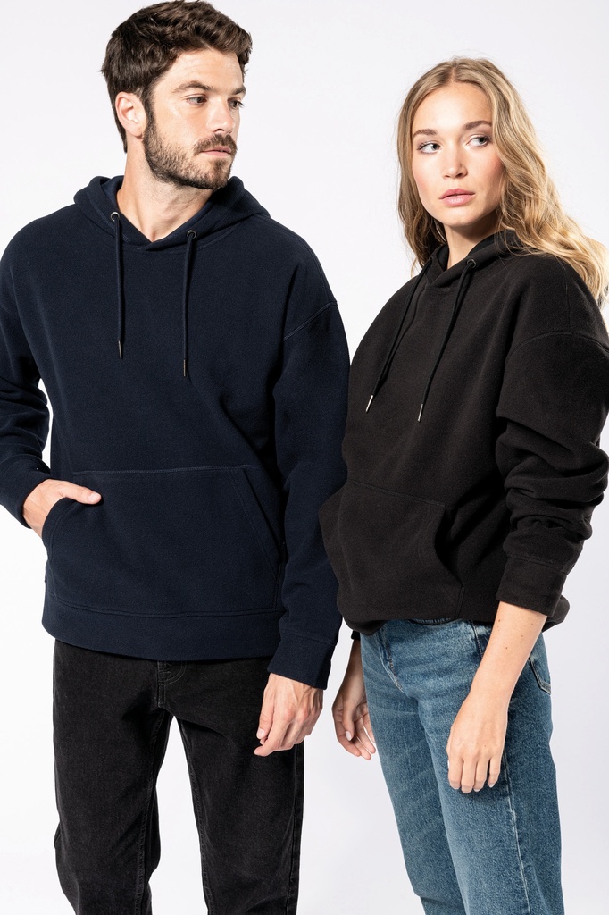 Unisex Oversized recycled polarfleece hoodie