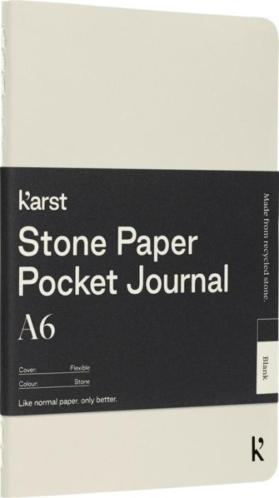 Karst® A6 stone paper softcover pocket journal - blank