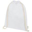 Orissa 100 g/m² GOTS organic cotton drawstring bag 5L