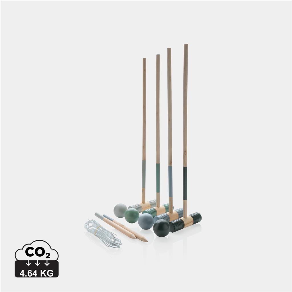 Wooden croquet set 