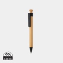 Bamboo pen with wheatstraw clip 