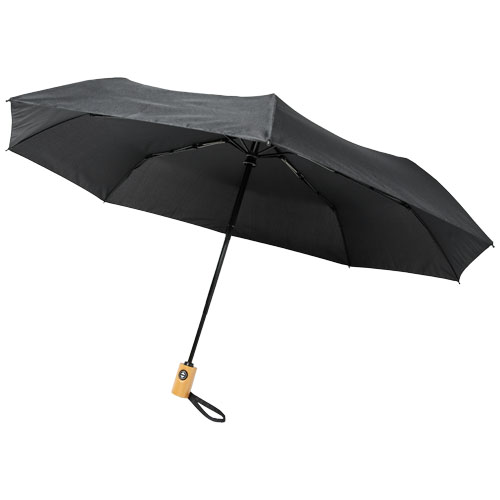 Bo 21" foldable auto open/close recycled PET umbrella [109143]
