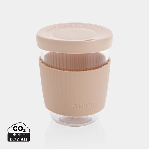 Ukiyo borosilicate glass with silicone lid and sleeve
