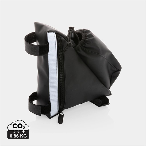 PU high visibility bike frame bag with bottle holder [P325.031]