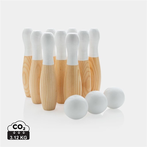 Wooden skittles set  [P453.549]