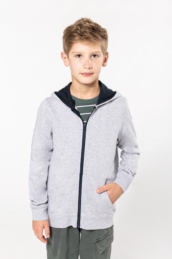 Kids’ full zip hooded sweatshirt [K486]