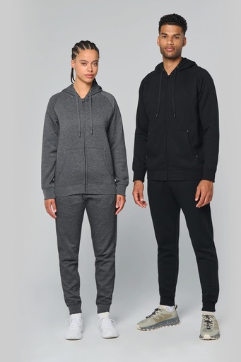 Unisex zipped fleece hoodie [PA383]