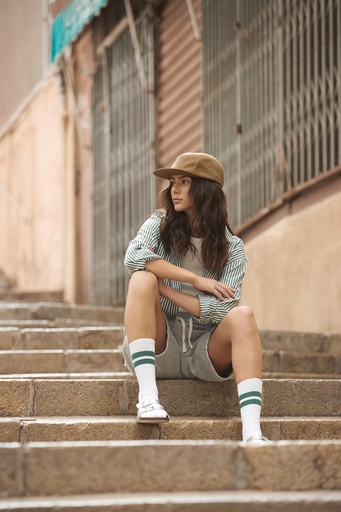 Outdoor camper cap in recycled fleece [B220R]