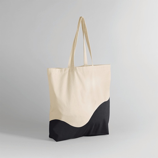 Organic hold-all bag with whirlwind print [W235]