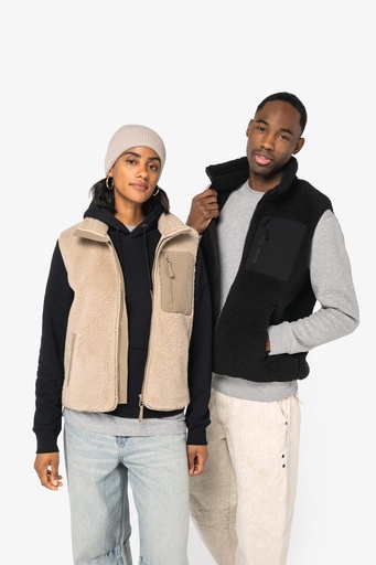 Unisex eco-friendly sherpa bodywarmer [NS624]