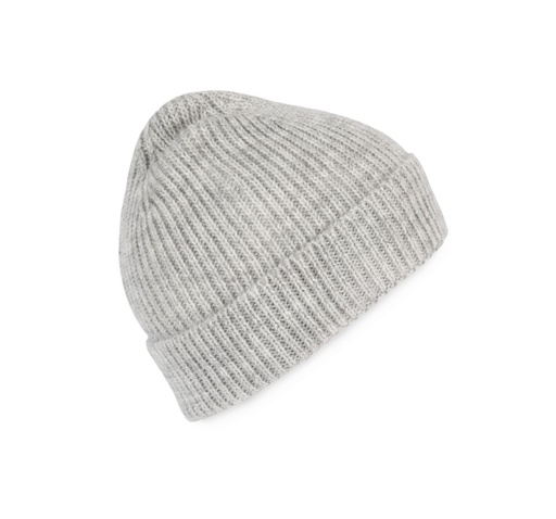 [KP557] Classic knitted beanie in recycled yarn
