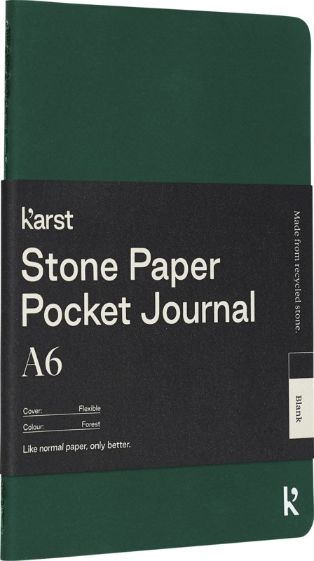 Karst® A6 stone paper softcover pocket journal - blank