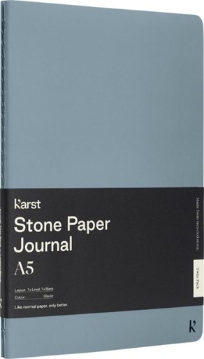 [10779282] Karst® A5 stone paper journal twin pack