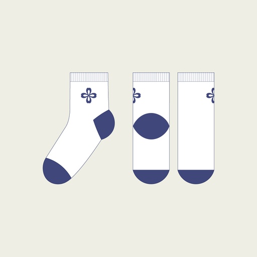 Socks - Sport mid-lows with embroidery - Made in Portugal