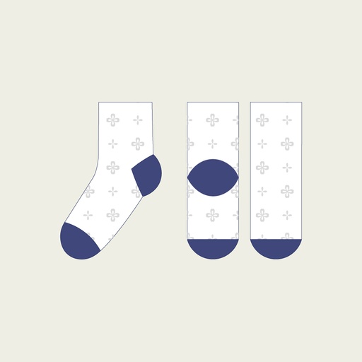 Socks - Classic jacquard knee-highs - Made in Portugal