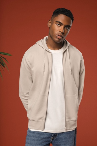 Men's eco-friendly zip-through hoodie [K4030]