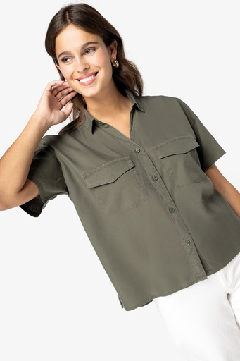 Ladies’ eco-friendly oversized lyocell shirt [NS514]