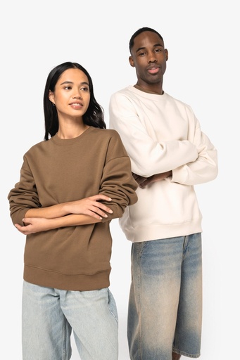 Eco-friendly unisex oversize round neck sweatshirt [NS407]