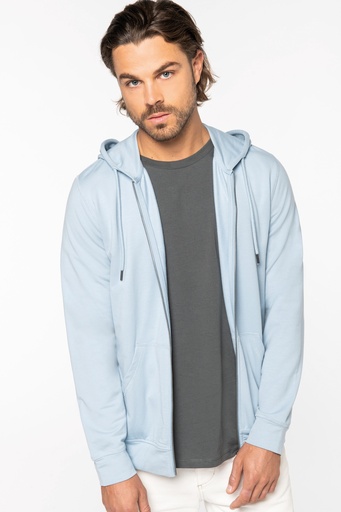 Eco-friendly men's modal full zip hooded sweatshirt [NS426]