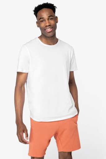 Eco-friendly men’s  curved bottom t-shirt [NS331]