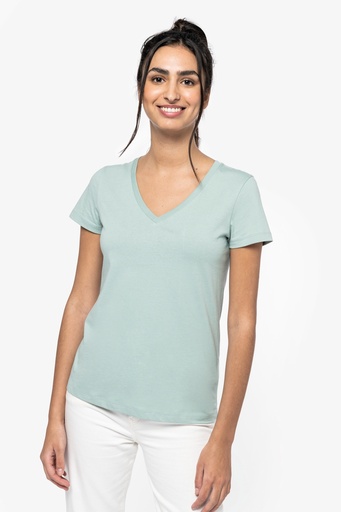 Eco-friendly ladies’ V-neck t-shirt [NS334]